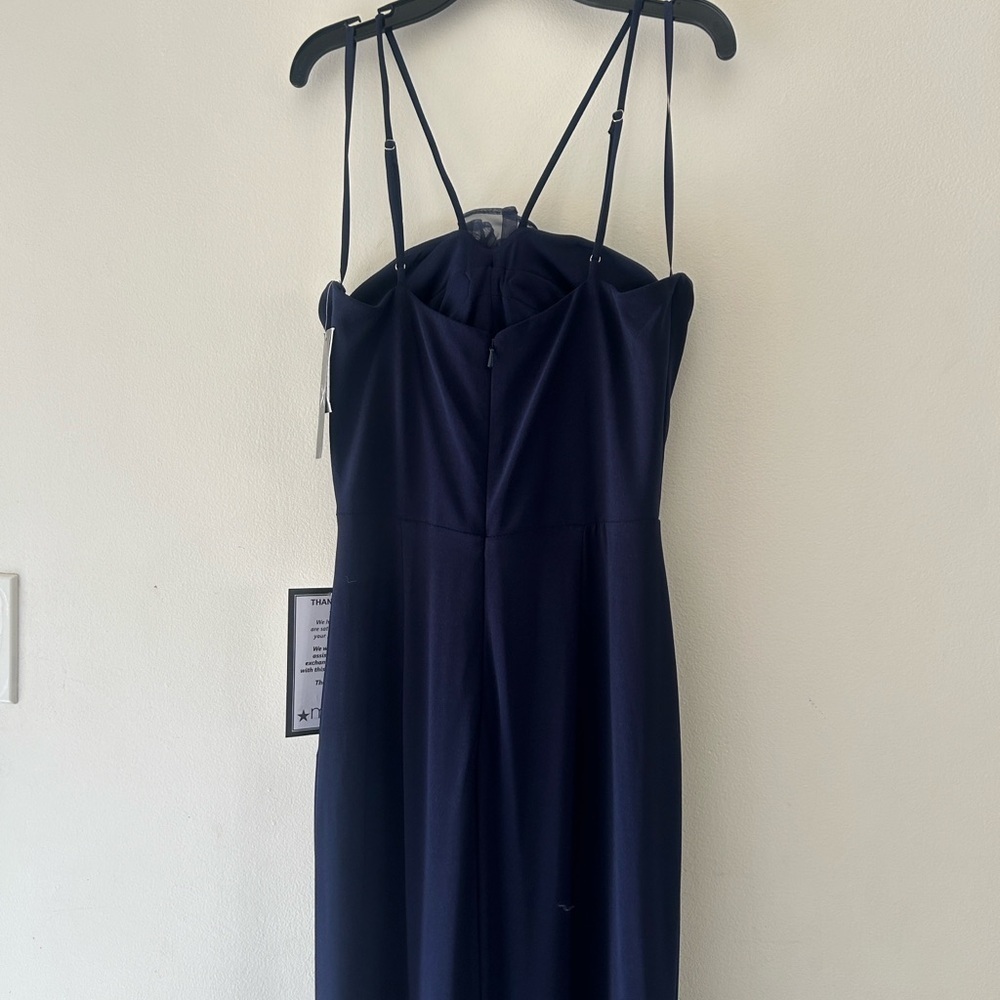 NWT Style & co Midnight Blue Dress with Ruffle Accent - Picture 6 of 8
